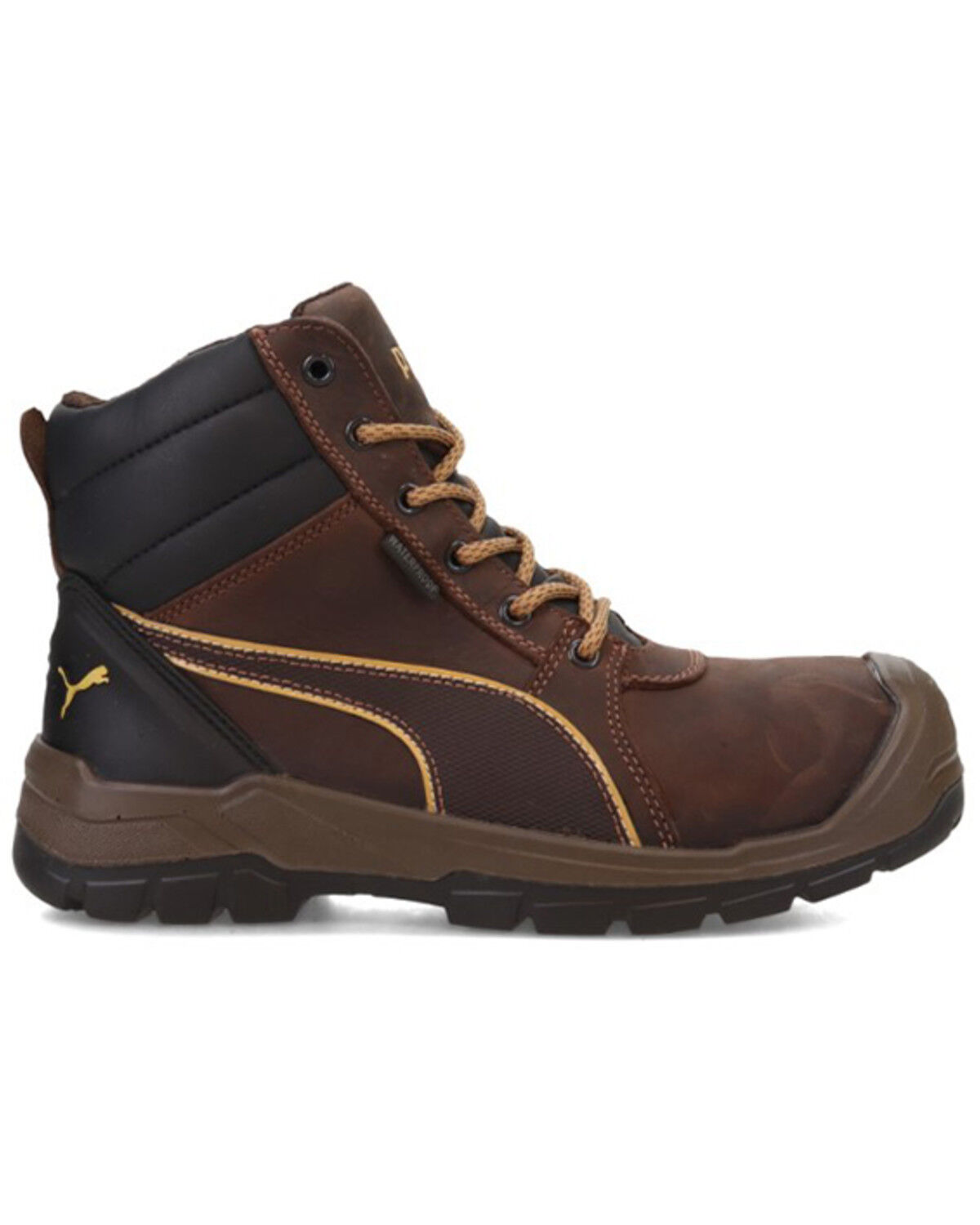 Image #2 - Puma Safety Men's Tornado CTX Mid Waterproof Work Boots - Soft Toe, Brown, hi-res