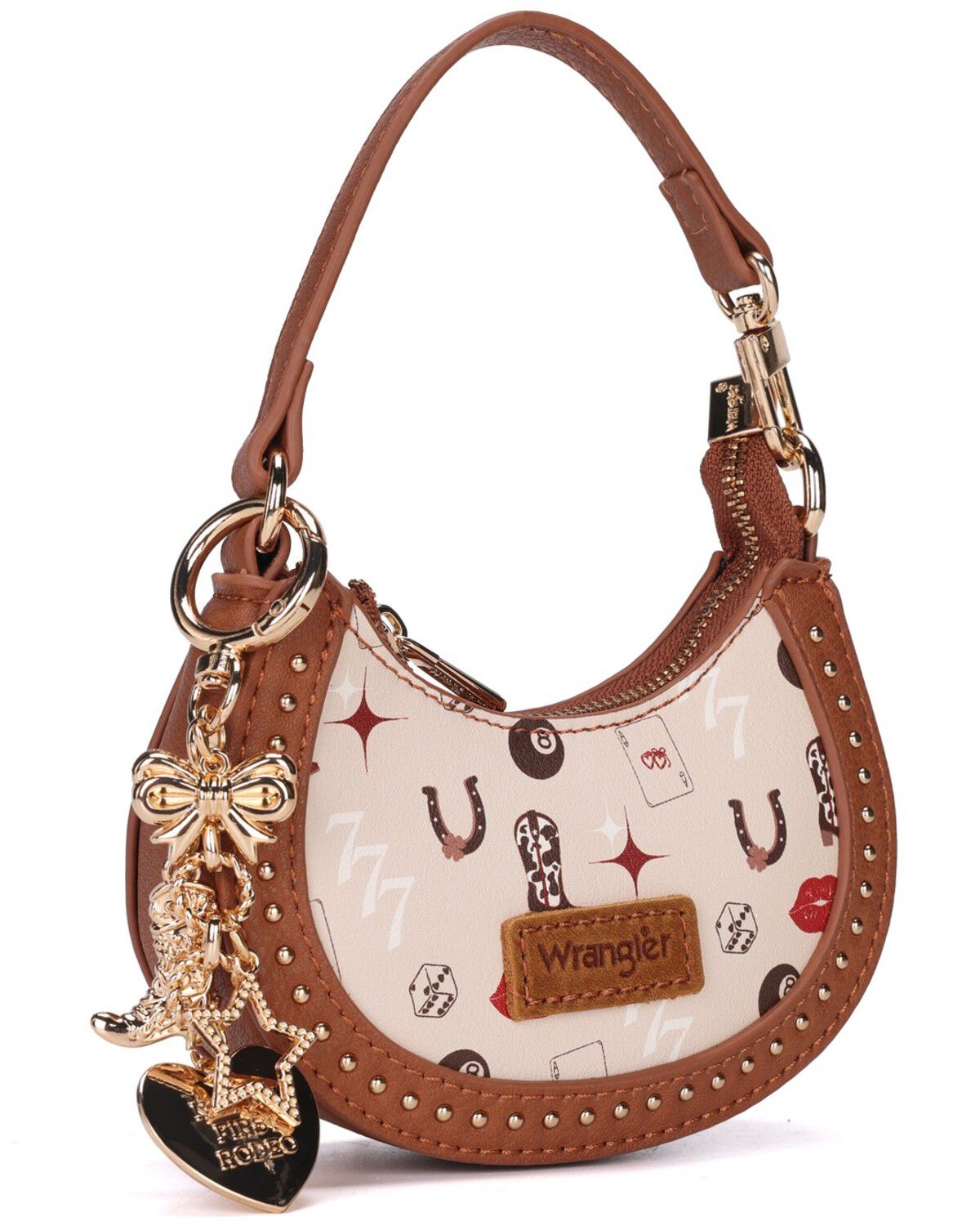 Image #2 - Wrangler X Boot Barn Vegas Bag Charm, Tan, hi-res