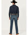 Image #3 - Cinch Men's Silver Label Medium Stonewash Performance Stretch Slim Straight Denim Jeans, Indigo, hi-res