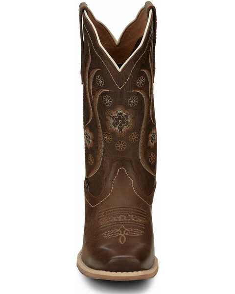 Image #5 - Justin Women's Jesse Brown Western Boots - Square Toe, Brown, hi-res