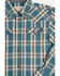 Image #2 - Cody James Toddler Boys' Niagra Falls Plaid Print Long Sleeve Snap Western Shirt, Blue, hi-res