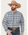 Image #1 - Cinch Men's Plaid Print Long Sleeve Button-Down Western Shirt, Multi, hi-res