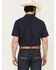 Image #4 - Cody James Men's Idaho Geo Print Short Sleeve Button-Down Stretch Western Shirt, Navy, hi-res