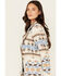 Image #2 - Cotton & Rye Women's Southwestern Print Blazer, Natural, hi-res
