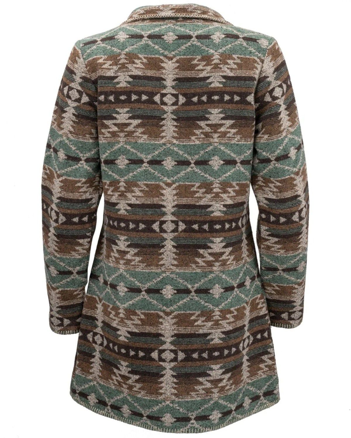Image #2 - Outback Trading Co. Women's Brown Southwestern Moree Jacket, Brown, hi-res