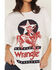Image #3 - Wrangler Women's Rider Logo Short Sleeve Graphic Tee, White, hi-res