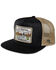 Image #1 - RopeSmart Men's Cowboy Patch Ball Cap, Black, hi-res