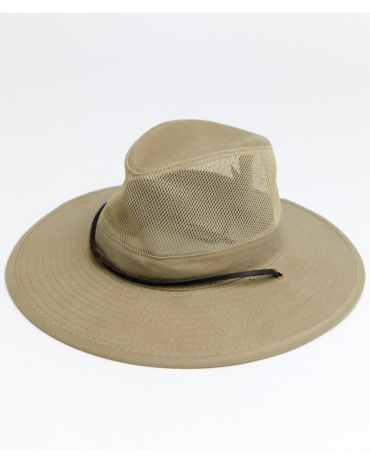 Hawx Men's Sidewall Safari Mesh Sun Work Hat, Tan, hi-res
