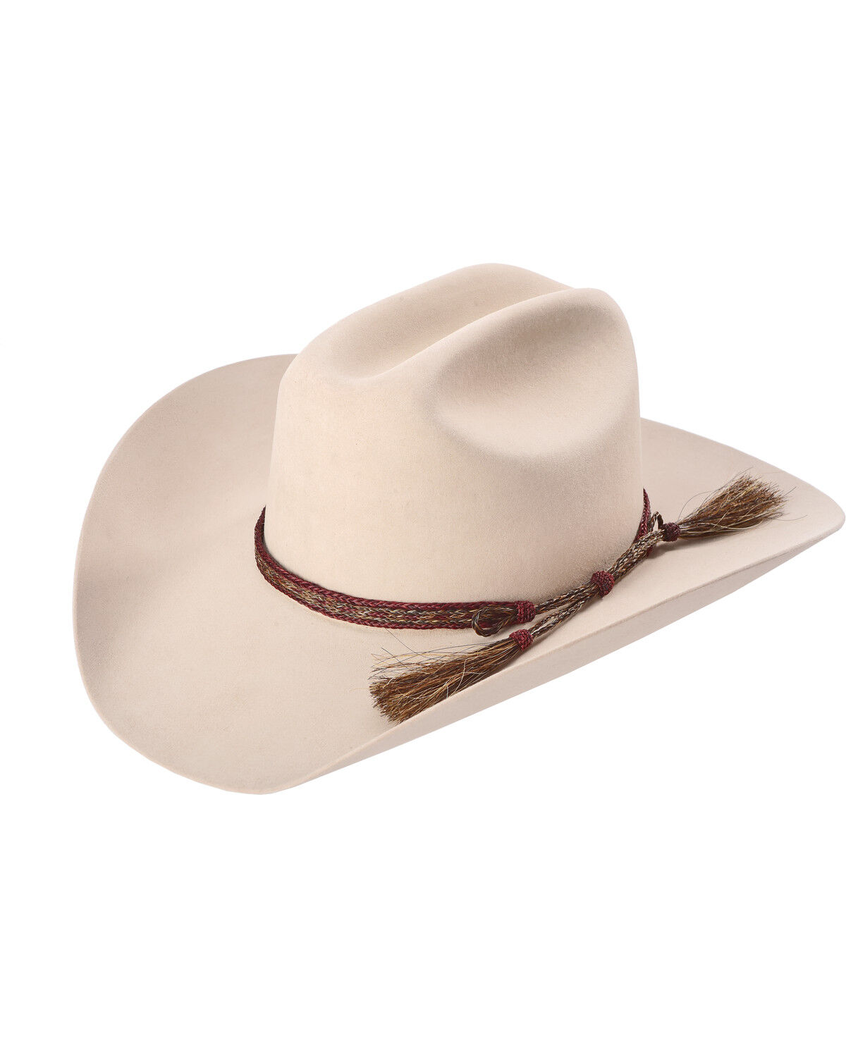 Image #2 - Colorado Horsehair Double Tassel Horsehair Braid Hatband, No Color, hi-res