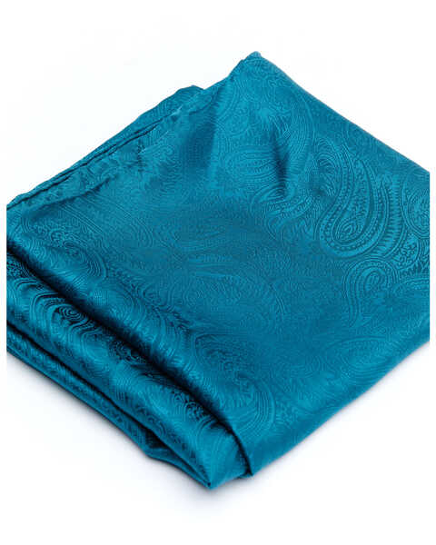 Cody James Men's Silk Jaquard Turquoise Scarf, Turquoise, hi-res