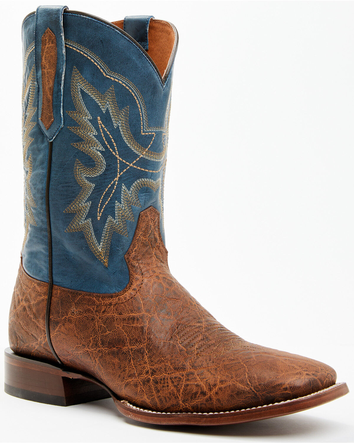 Image #1 - Cody James Men's Elephant Print Western Boots - Broad Square Toe, Brown, hi-res