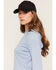 Image #2 - Ariat Women's Rebar Sunblocker Hooded Long Sleeve T-Shirt, Blue, hi-res