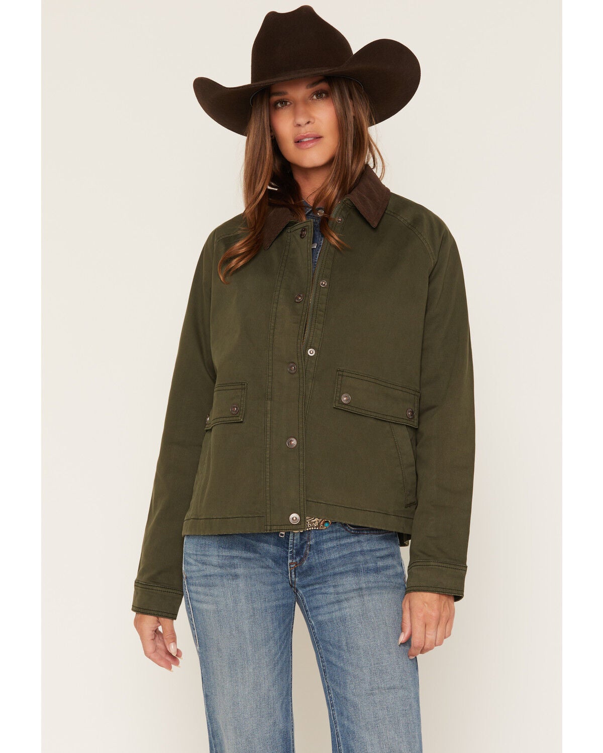 Image #1 - Shyanne Women's Forest Barn Jacket, Green, hi-res