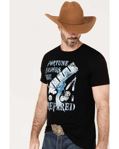 Image #2 - Cody James Men's Fortune Short Sleeve Graphic T-Shirt, Black, hi-res