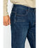 Image #5 - Hawx Men's Medium Dark Wash Stretch Work Denim Jeans, Indigo, hi-res