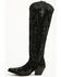 Image #3 - Dingo Women's Drama Queen Overlay Tall Western Boots - Round Toe, Black, hi-res