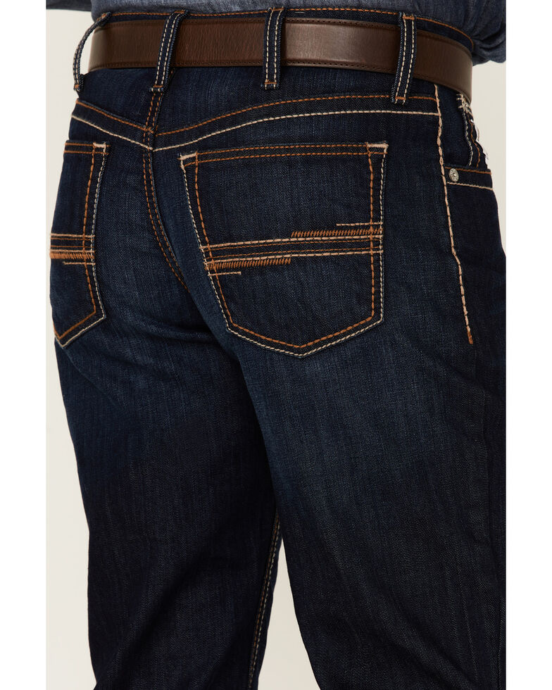 Cinch Men's White Label Dark Wash Performance Stretch Relaxed Straight Jeans