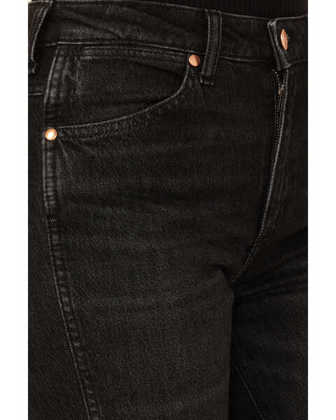 Image #2 - Wrangler Women's Wanderer High Rise Modern Flare Jeans , Black, hi-res