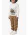 Image #3 - Carhartt Toddler Girls' Horse Logo Long Sleeve Graphic Tee, Cream, hi-res