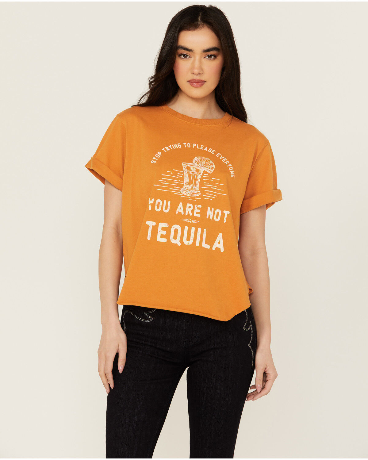 Image #2 - Idyllwind Women's You Are Not Tequila Short Sleeve Graphic Tee, Gold, hi-res