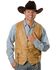Kobler Raw Edge Leather Vest, Natural, hi-res
