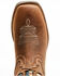 Image #6 - RANK 45® Women's Inspired Stars and Stripes Inlay Shaft Performance Leather Western Boots - Broad Square Toe , Brown, hi-res