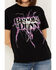 Image #3 - Merch Traffic Women's Brooks & Dunn Lightning Short Sleeve Graphic Tee, Black, hi-res