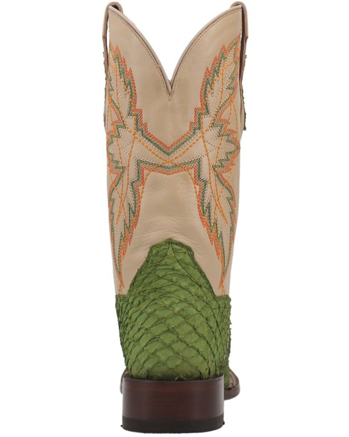 Image #5 - Dan Post Women's Seabass Western Boots - Broad Square Toe, Green, hi-res
