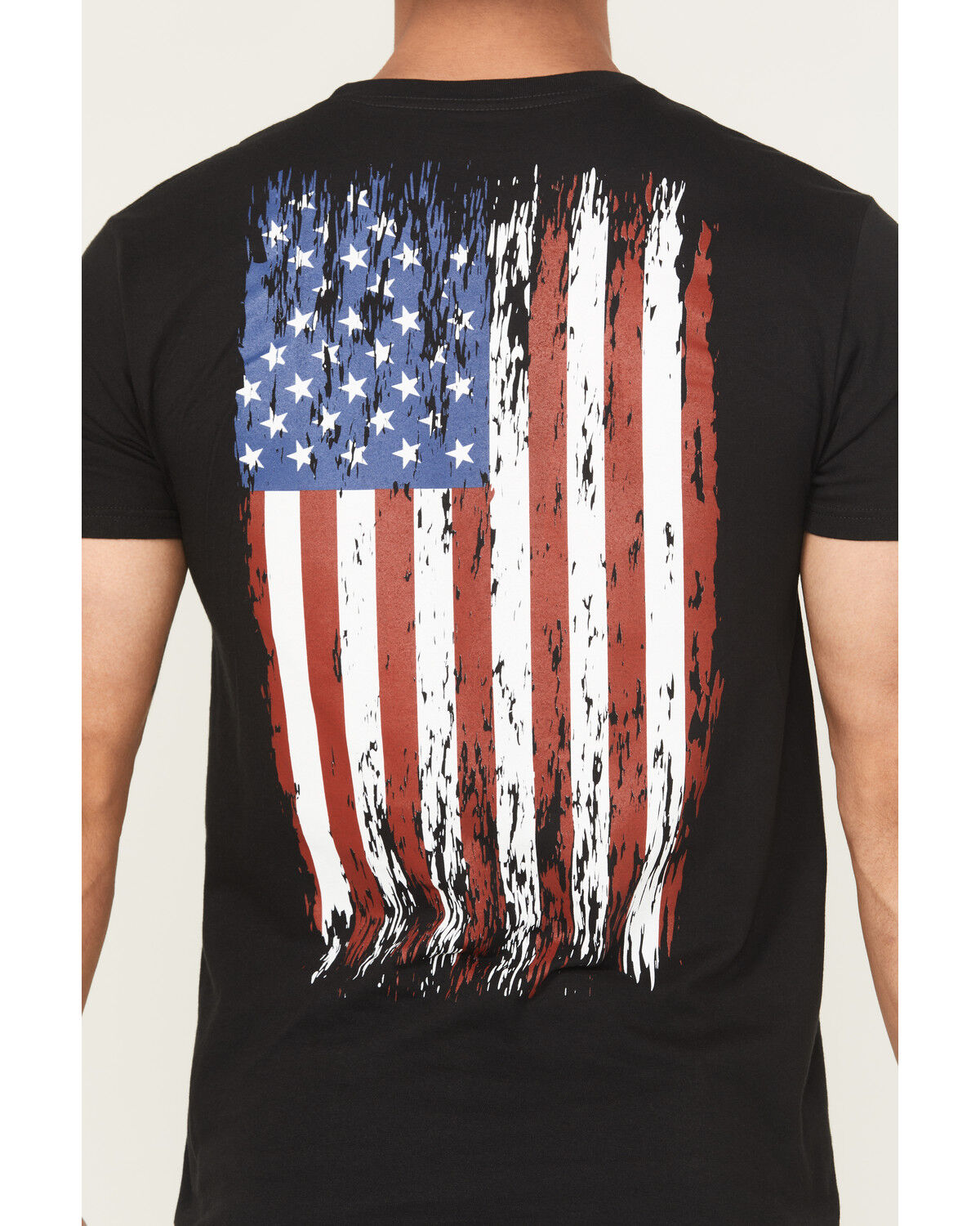 Image #4 - Howitzer Men's Americana Short Sleeve Graphic Muscle T-Shirt, Black, hi-res