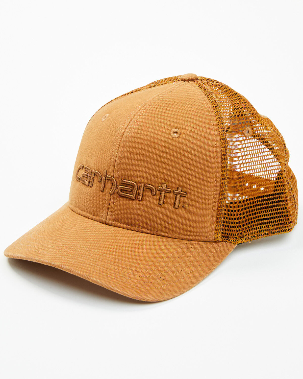 Image #1 - Carhartt Men's Logo Ball Cap, Brown, hi-res