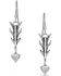 Montana Silversmiths Women's Kristy Titus Nature's Dart Arrow Earrings, Silver, hi-res