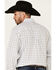 Cinch Men's White Large Plaid Long Sleeve Western Shirt , White, hi-res