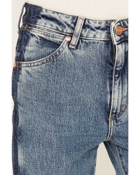 Image #4 - Wrangler Women's Two tone Color Block High Rise Westward Bootcut Jeans, Blue, hi-res