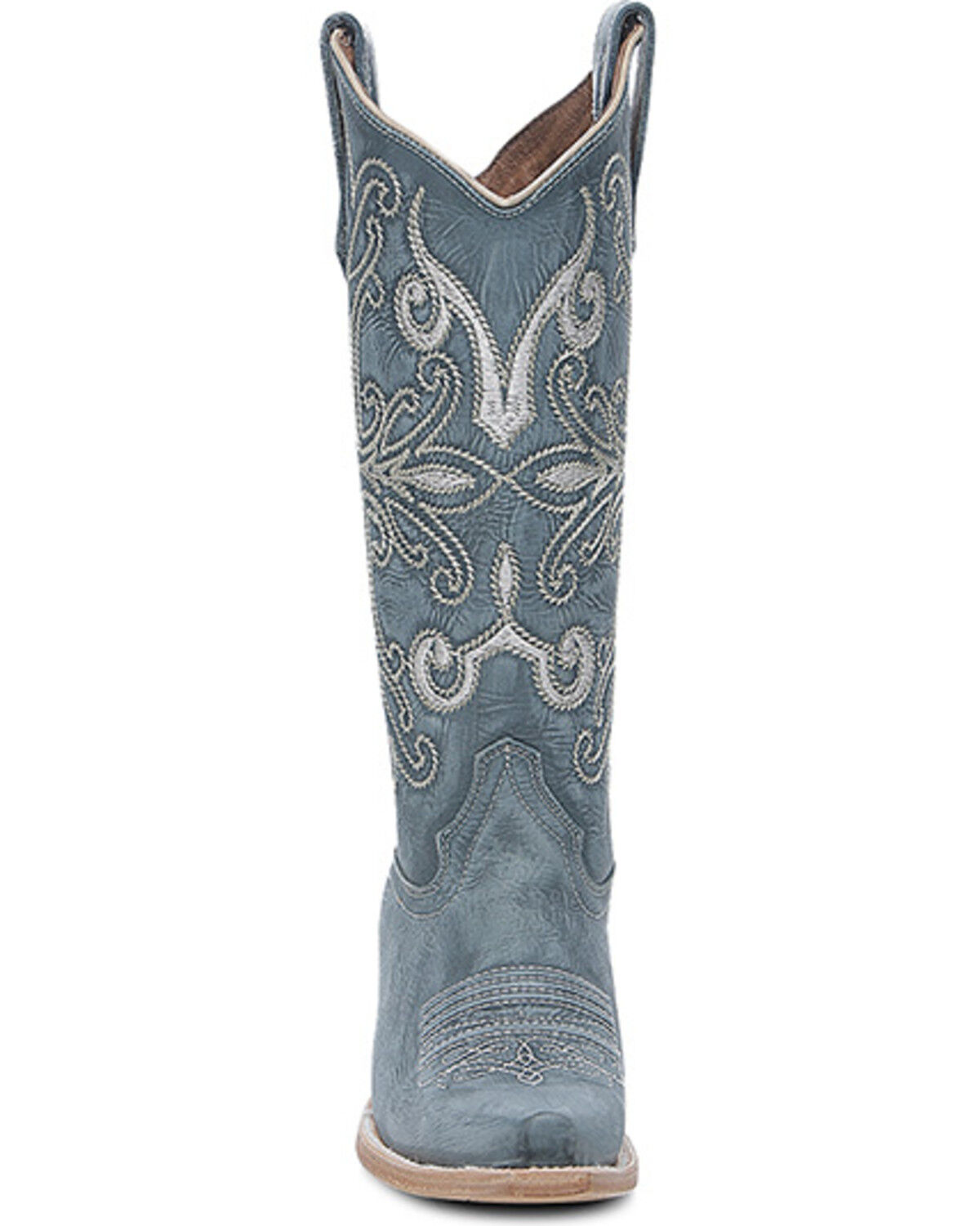 Image #3 - Corral Women's Embroidered Western Boots - Snip Toe, Blue, hi-res