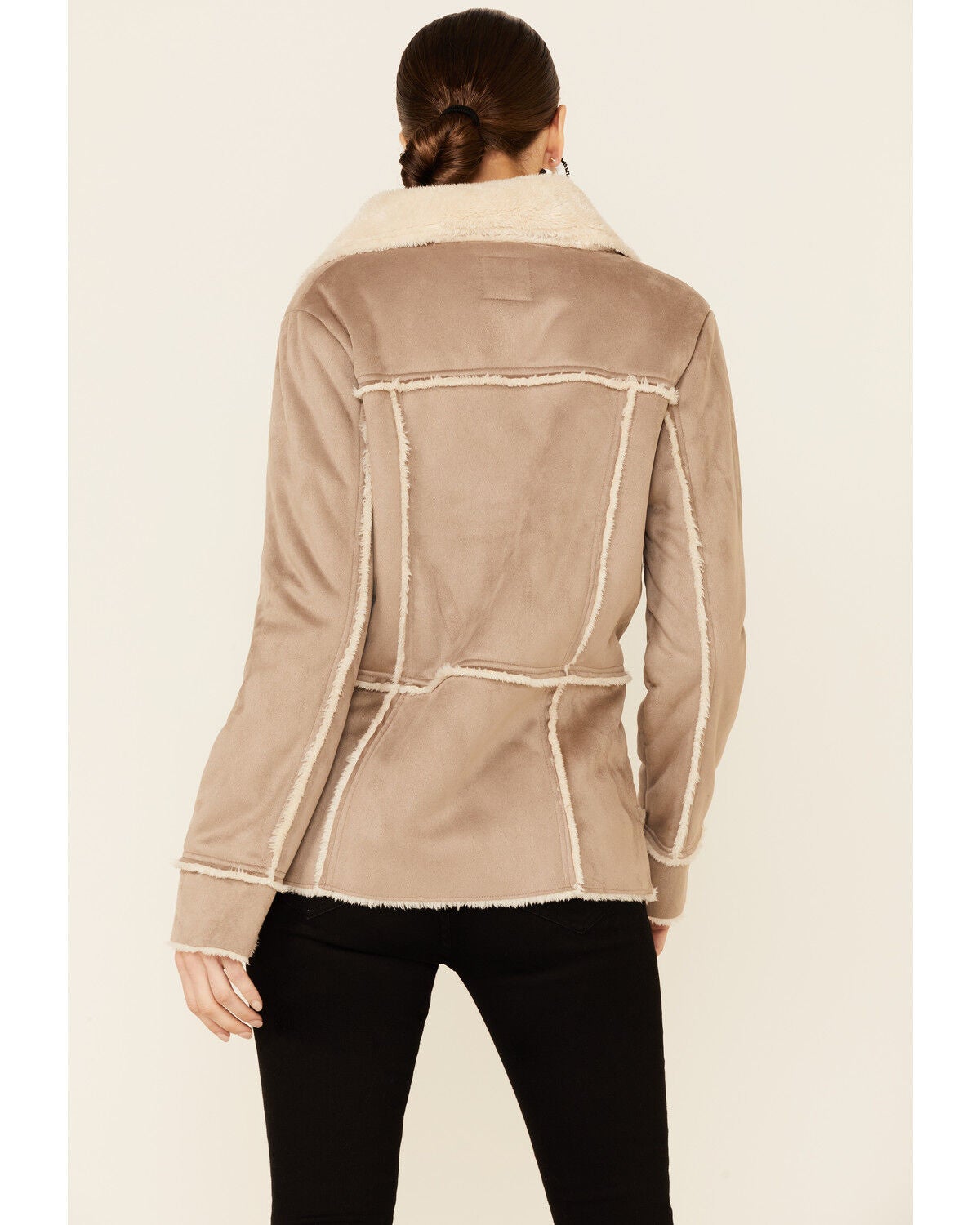 tan sherpa lined jacket