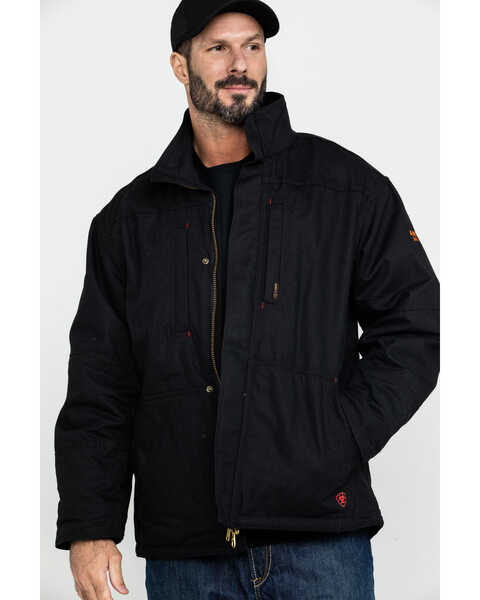 Image #1 - Ariat Men's FR Workhorse Jacket - Big , Black, hi-res