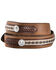 Tony Lama Duke Leather Belt, Aged Bark, hi-res