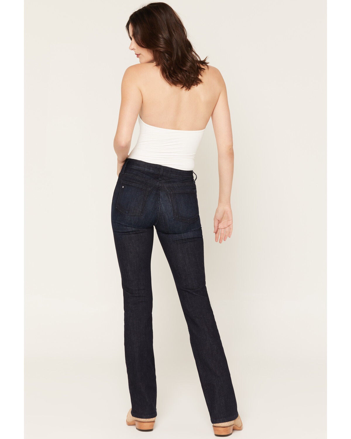Image #3 - Haddad Women's Deep Ocean Dark Wash Venice Bootcut Stretch Denim Jeans, Dark Wash, hi-res