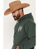 Image #3 - Seager Men's Los Rios Midweight Graphic Hooded Sweatshirt, Green, hi-res
