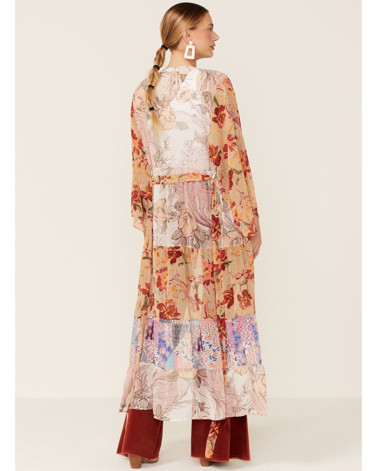 Image #3 - LaBiz Women's Floral Long Kimono, , hi-res
