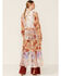 LaBiz Women's Floral Long Kimono , Tan, hi-res