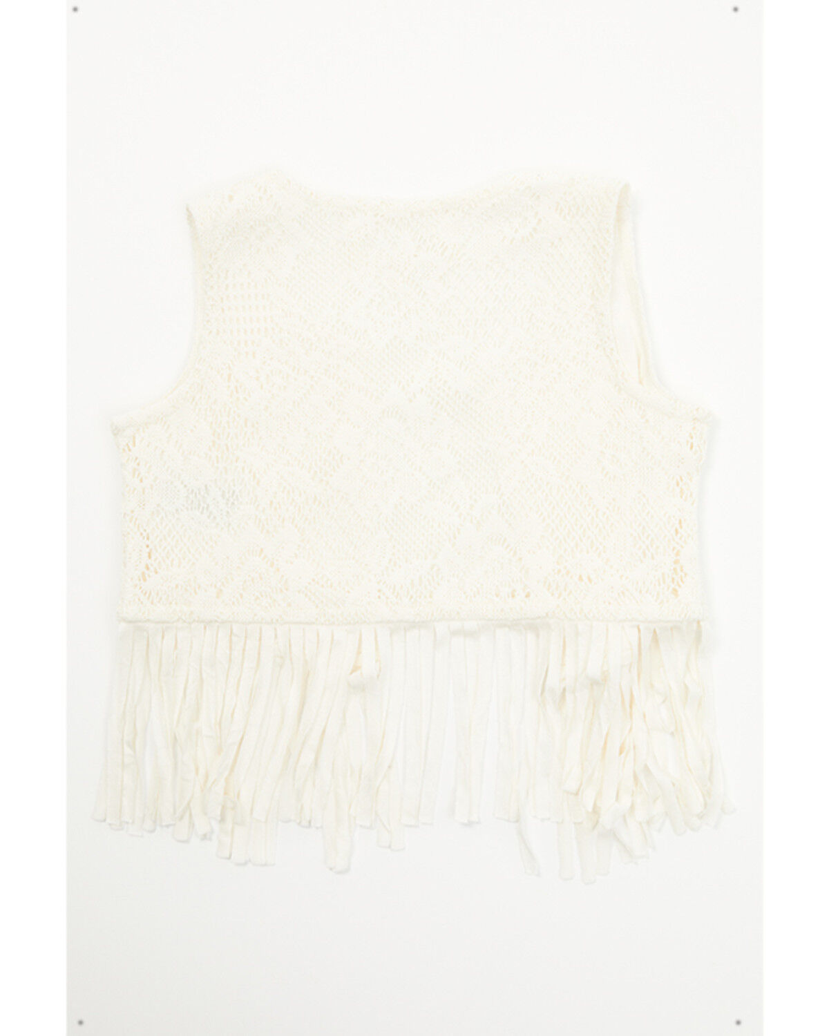 Image #3 - Shyanne Toddler Girls' Flawless Fringe Lace Vest, Cream, hi-res