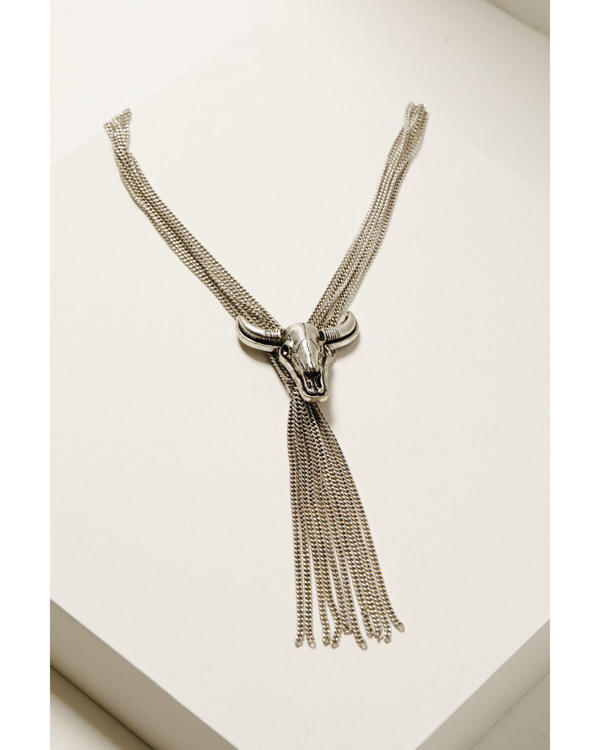 Image #1 - Idyllwind Women's Broadway Chain Fringe Necklace, Silver, hi-res