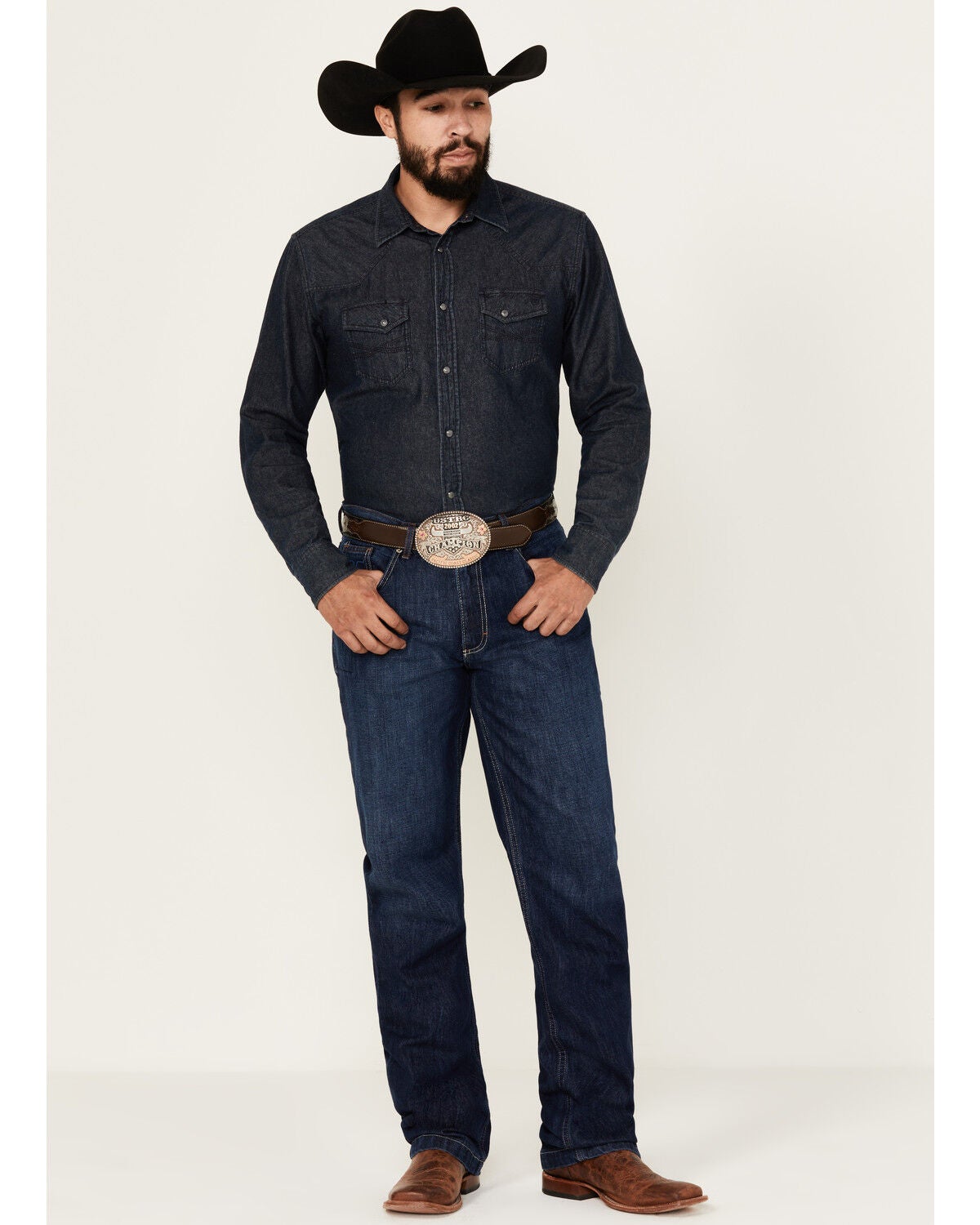Kimes Ranch Men's Dillon Relaxed Fit Bootcut Jeans, Indigo, hi-res