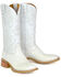 Image #1 - Tin Haul Women's White Wedding Western Boots - Broad Square Toe, White, hi-res