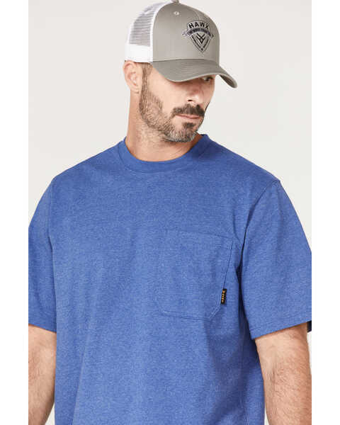 Image #2 - Hawx Men's Forge Work Pocket T-Shirt , Blue, hi-res