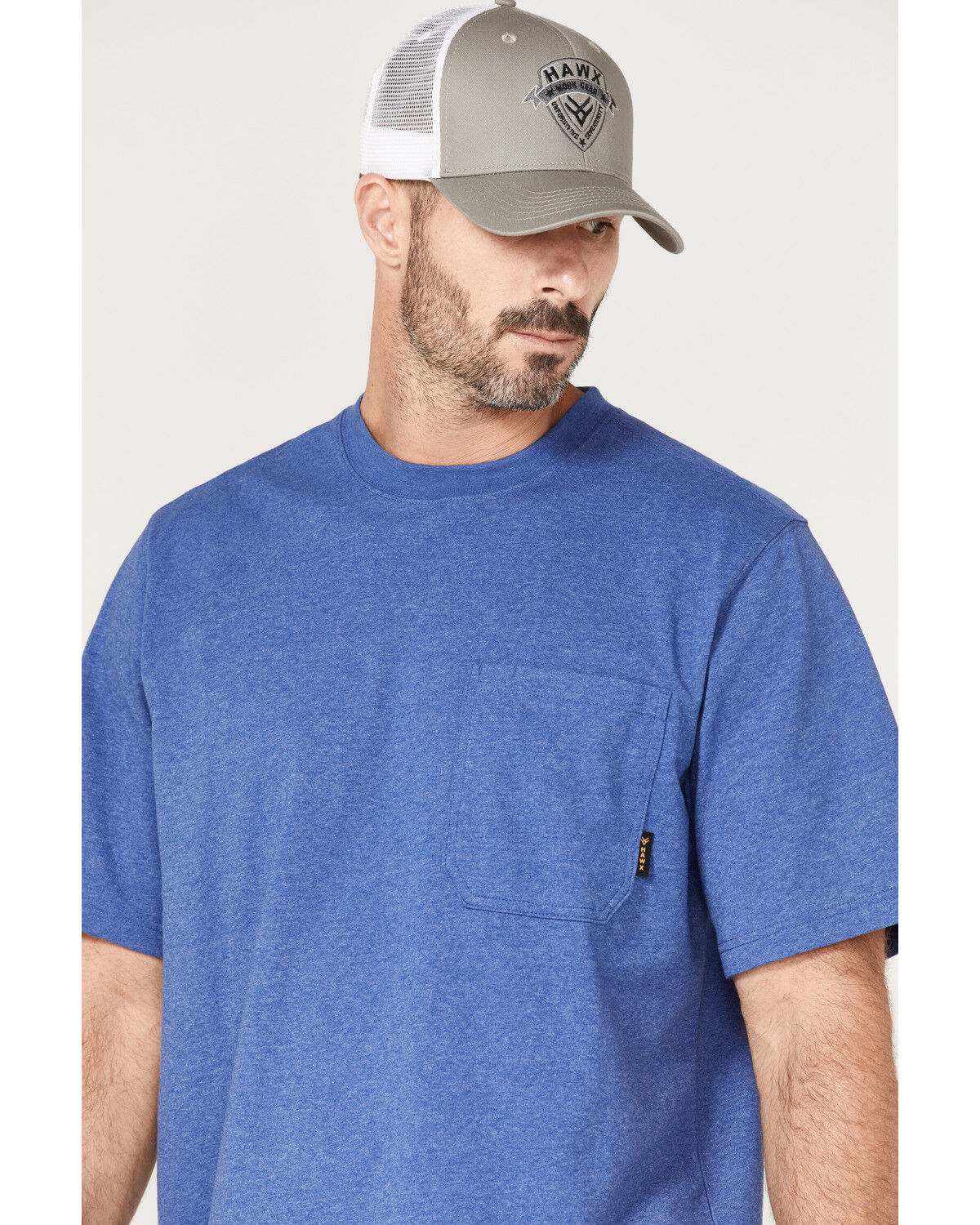 Image #2 - Hawx Men's Forge Work Pocket T-Shirt, Blue, hi-res