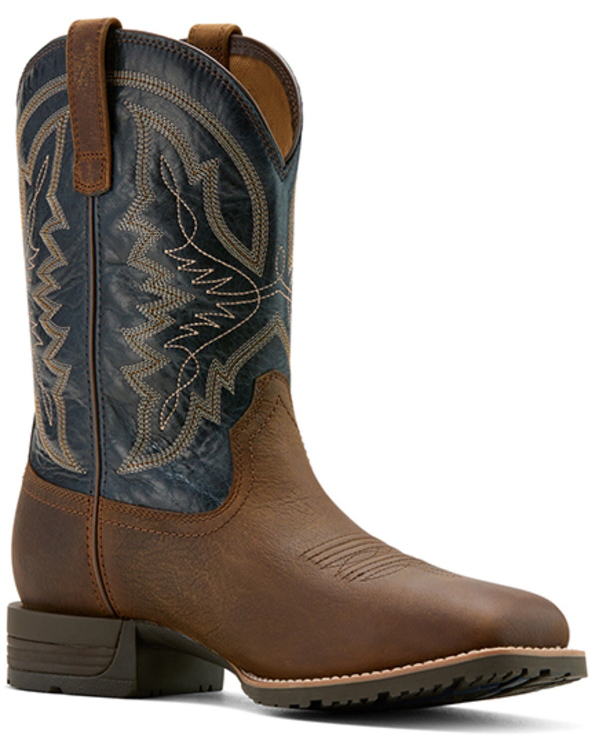 Ariat Men's Hybrid Ranchwork Waterproof Western Boots - Soft Toe, Taupe, hi-res