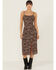 Image #1 - Originality Women's Leopard Print Midi Dress, Taupe, hi-res