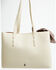 Image #1 - Justin Women's Paisley Print Scarf Tote Bag, Cream, hi-res